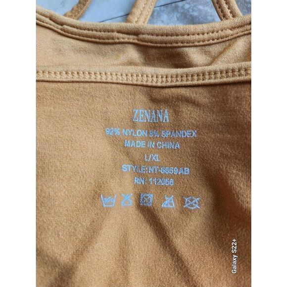 Zenana gold athletic bra, bralette - Picture 4 of 6